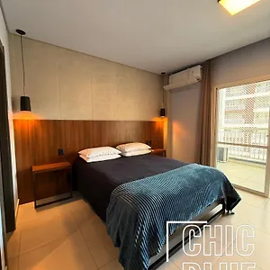 Apartamento Chic Blue Design Com Vaga De Garagem, São Paulo